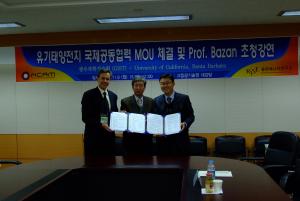 Organic Solar Cell International Cooperation 'MOU' conclusion 이미지