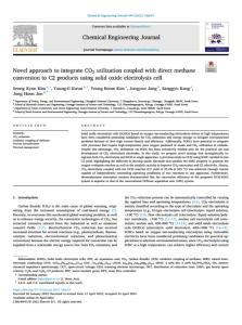 Novel approach to integrate CO2 utilization coupled with direct methane conversion to C2 products using solid oxide electrolysis cell