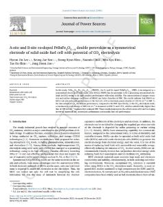 A-site and B-site Co-Doped PrBaFe2O5+δ Double Perovskite as a Symmetrical Electrode in Solid Oxide Fuel Cells with Potential for CO2 Electrolysis